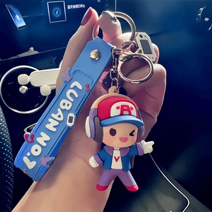 王者游戏荣耀动漫周边挂件鲁班李白瑶妹王昭君安琪拉妲己瑶钥匙扣