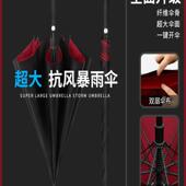 品质双层自动长柄加固结实防风抗暴雨双人