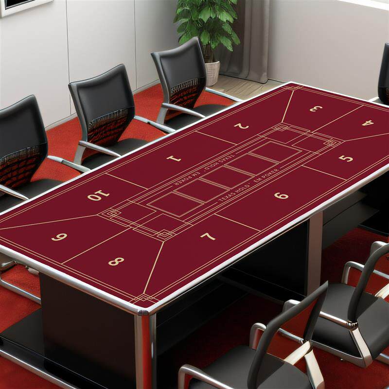德州桌布比赛专用桌垫高端胶筹码长方形圆形台布垫