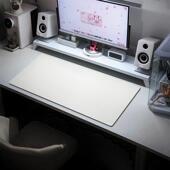 白色标垫大号滑垫防水防油脑桌垫纯色竞专用桌布