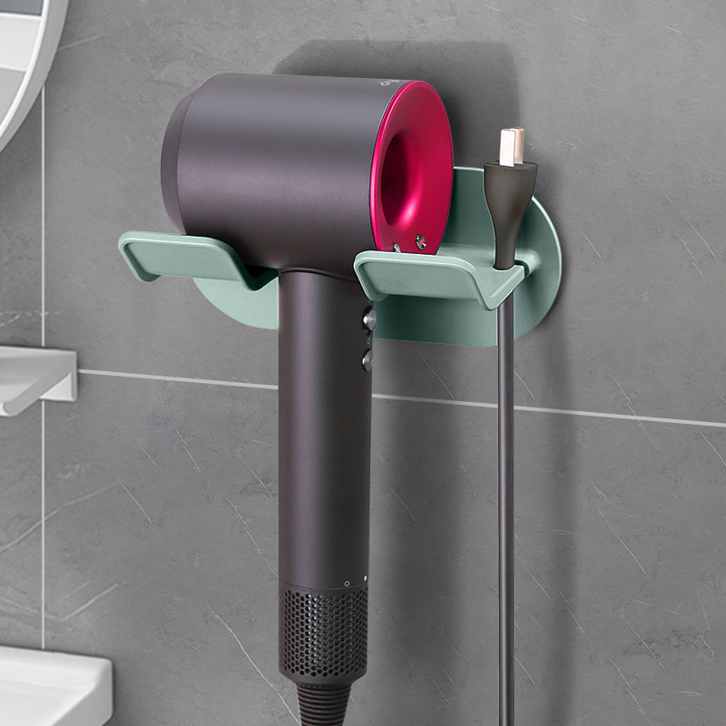 免打孔吹风机置物架戴森放置架电吹风壁挂支架卫生间浴室收纳挂架