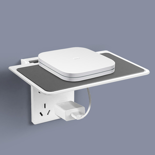 wifi路由器置物架墙上电视机顶盒放置架收纳盒免打孔壁挂式支架