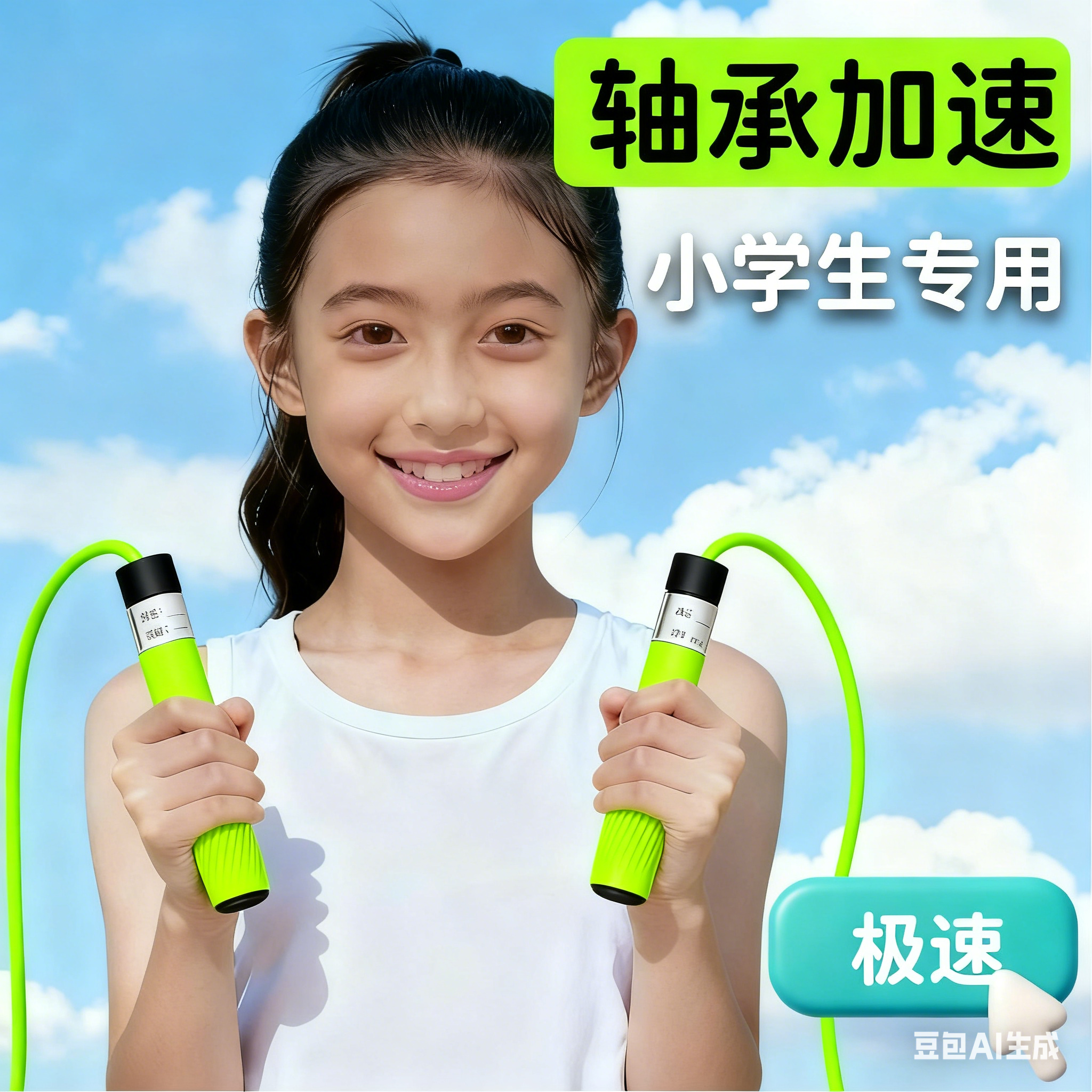 小学生跳绳儿童专用不打结一三年级竞速双轴承幼儿园初学体育比赛