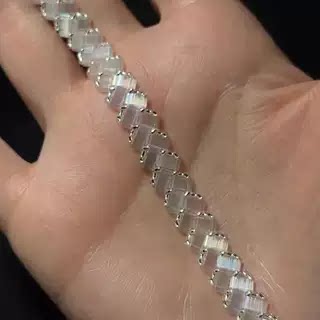 ins风爆款提拉珠小众手工编织手链