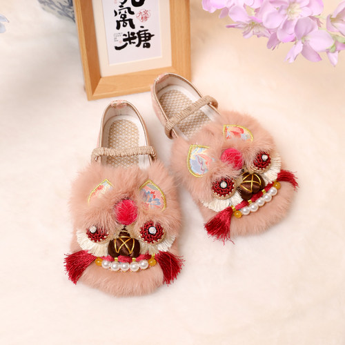 儿童款『胭脂糯』虎头鞋女童鞋