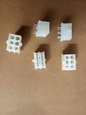 6孔电梯汽车PCB焊接连接器，TE/AMP接插件电路板用连接座350431-1