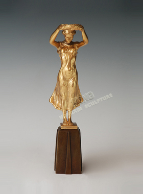 鸿鑫雕塑卢森堡女神鸿鑫雕塑黄铜