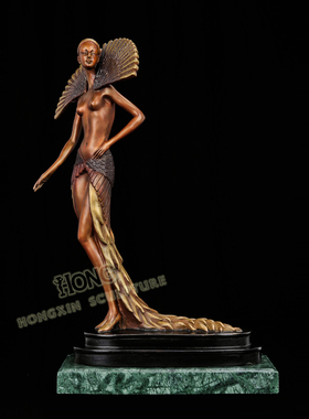 铜雕模特展EPA380S软装工艺礼品酒店样板房客厅家居室内摆件包邮