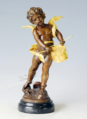 鸿鑫雕塑黄铜欧式客厅工艺品摆件