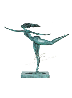 铜轻舞飞扬现代简约舞韵艺术摆件