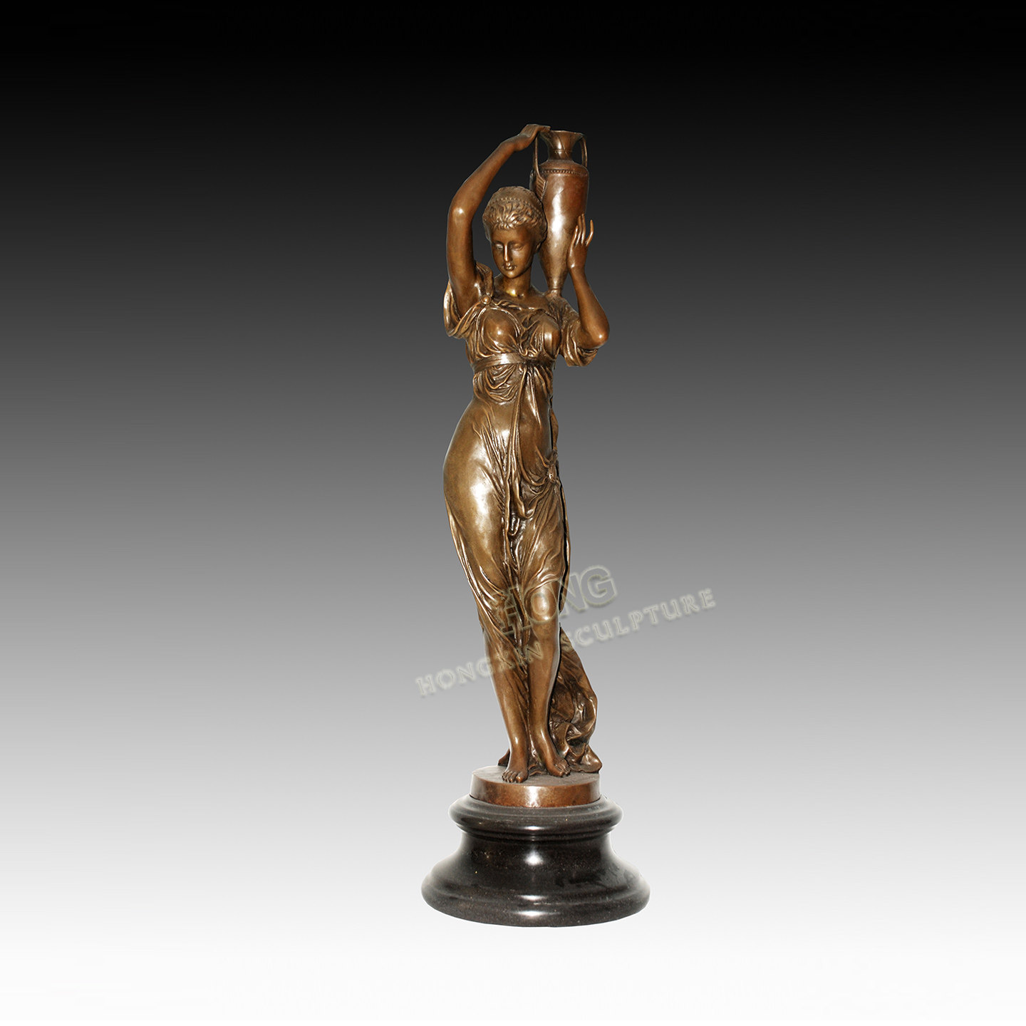 工艺品摆件鸿鑫雕塑黄铜欧式人物