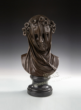 鸿鑫雕塑黄铜欧式人物装饰品摆件