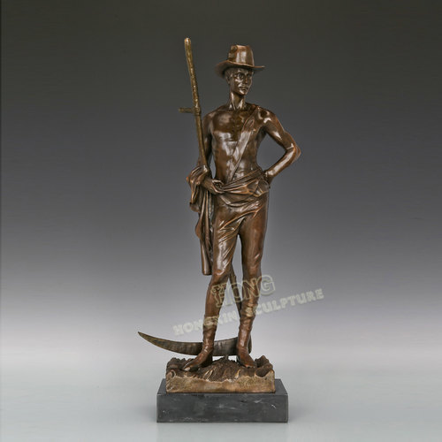 鸿鑫雕塑黄铜欧式人物工艺品摆件