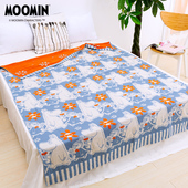 姆明MOOMIN可爱卡通A类纯棉家用纱布毛圈毛巾被 空调被舒适耐用