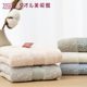 日本夕才儿美术馆 中空纱纯棉素色高档面巾吸水家用洗脸 一广毛巾
