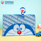 夕才儿美术馆 纯棉纱布方巾大手帕全棉柔软吸水小毛巾 哆啦A梦正版