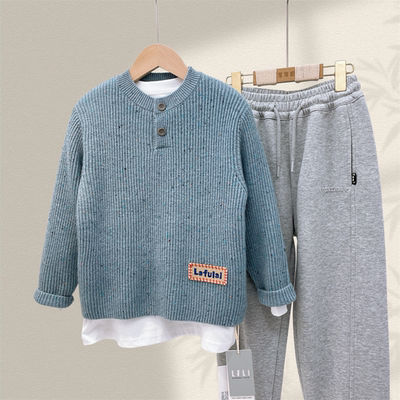 啦芙莱慵懒风毛衣针织衫外套