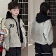 啦芙莱童装 2025冬款 男童夹棉外套中大童加厚假两件连帽棒球服7770