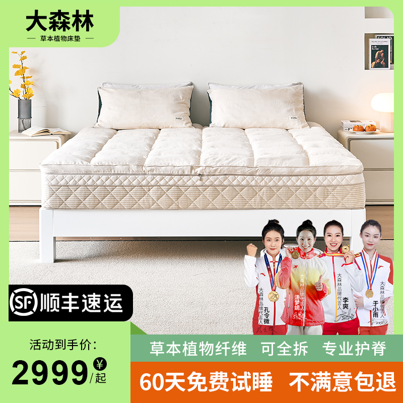 大森林羊毛羽绒黄麻床垫