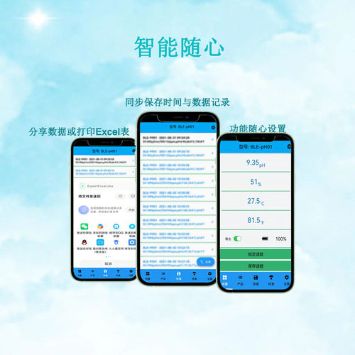 新款蓝牙ph计高精度酸度Ph计背