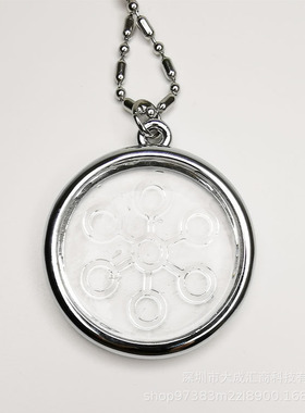 QuantumPendant白色透明琉璃项