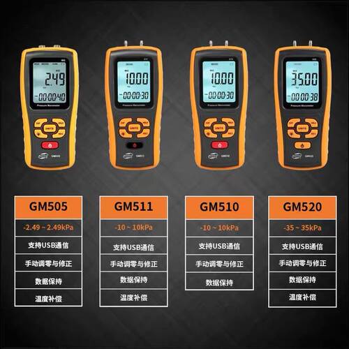 标智GM510GM520压差计手持式高