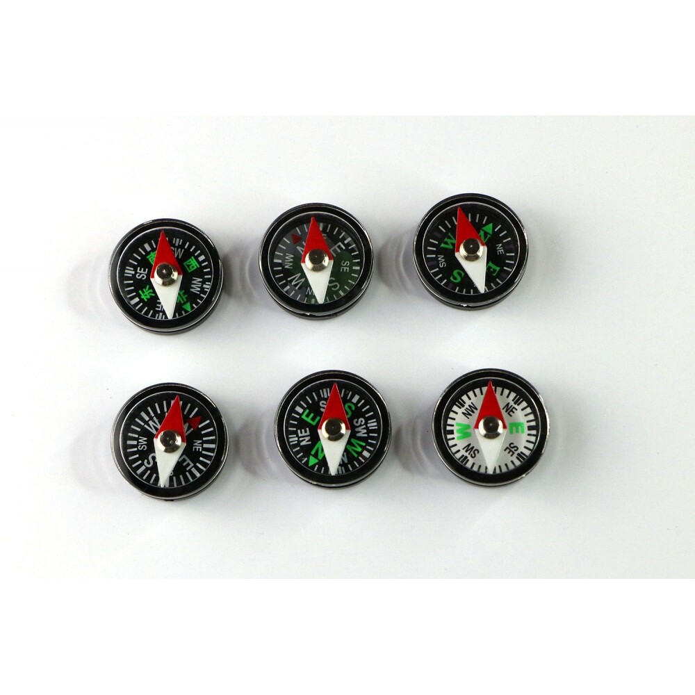 厂家供应外径25mm精准带指针式户外小指南针 微型塑料配件指南针