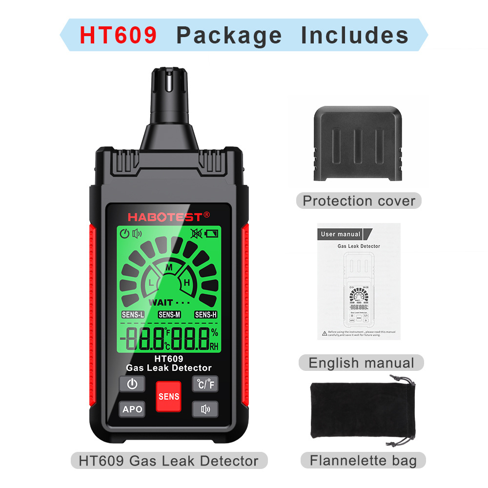 华博HT609可燃气体检测仪数字
