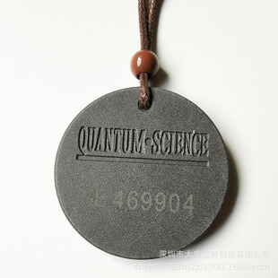 Quantum Pendant圆形棉绳太阳花吊坠带钻火山石项链百搭饰品
