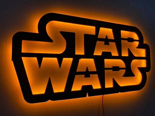 跨境热款 星球大战star wars壁灯夜灯装饰led灯背景墙壁挂