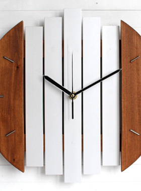 现代蒸汽朋克未来派木制挂钟 Modern Wall Clock客厅卧室挂表时钟