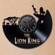 狮子王唱片挂钟Vinyl King黑胶挂钟 创意复古怀旧Lion Wall Clock
