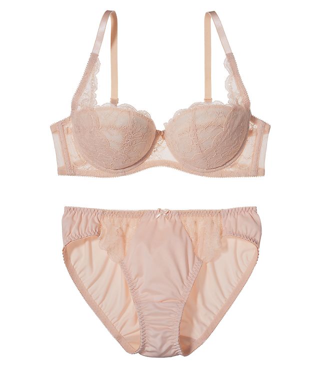 包邮 日本专柜 peach john/蜜桃派 聚拢型有钢圈文胸套装 247