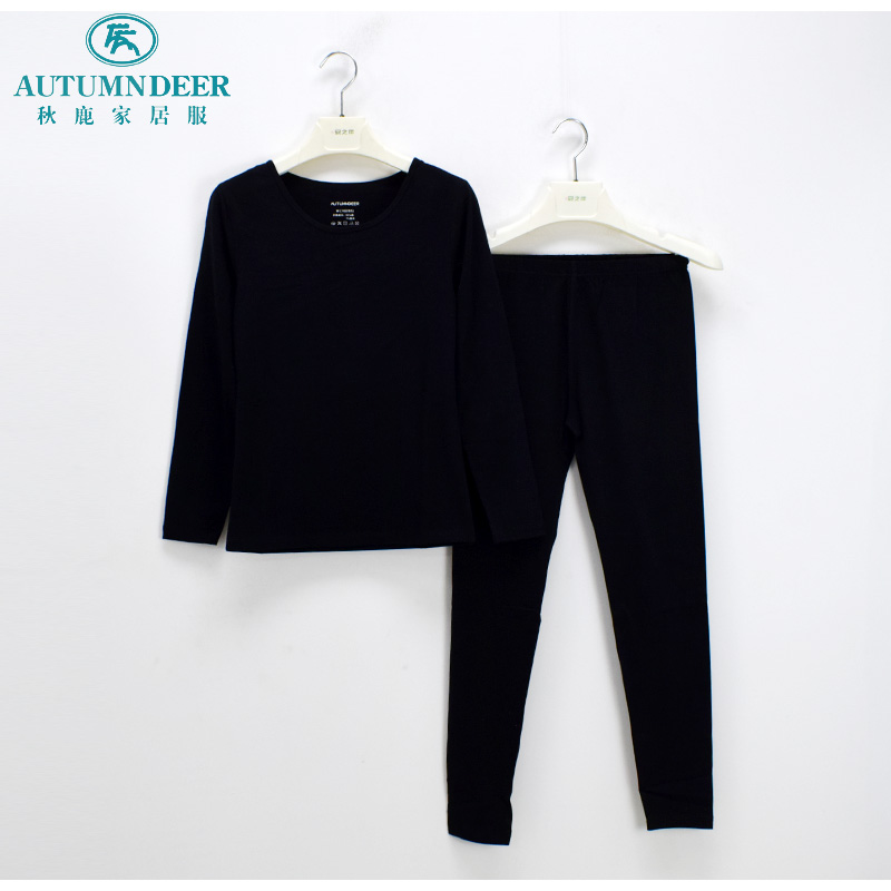 秋鹿保暖睡衣秋冬新款针