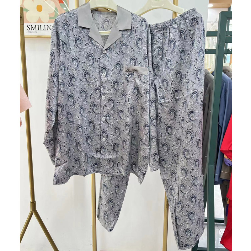 秋鹿睡衣专柜正品春夏季男女士高档奢华特价清仓真丝桑蚕丝家居服