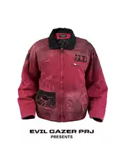 Evil Gazer Destroys Dirtyfit Akira Retro Workwear Jacket Cotton Coat