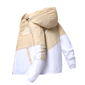 夏季防晒衣防晒服超薄透气连帽户外飞机拍外套工装外贸蓝F565图片