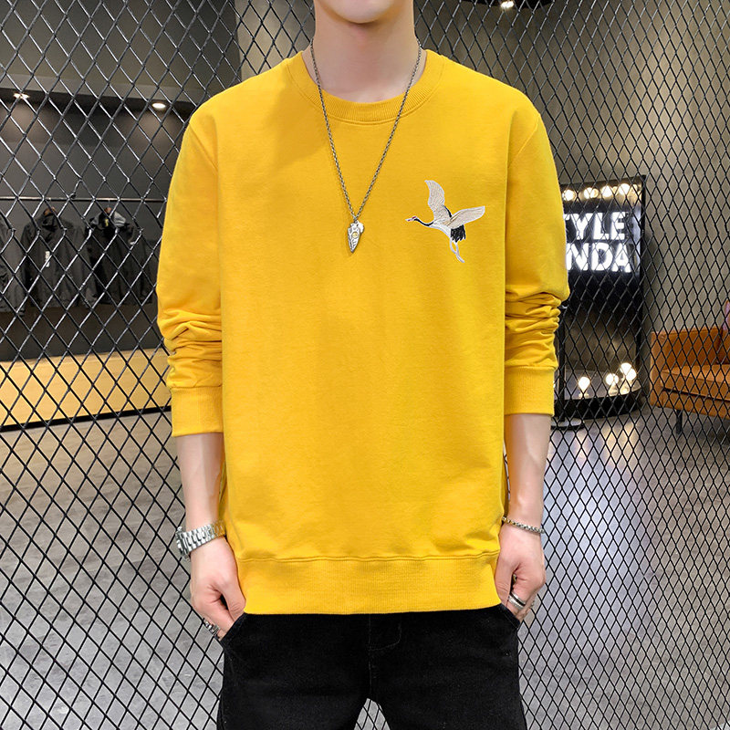 春季长袖棉卫衣男5XL国风刺绣飞鹤港风情侣大码宽松红9677P30,男装卫衣,星座1207