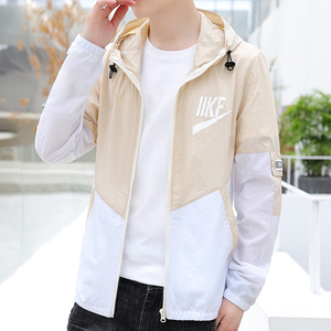 夏季防晒衣防晒服超薄透气男士户外夹克外套工装外贸卡其F565P32