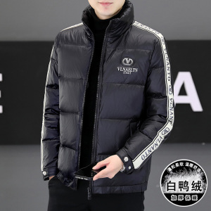 冬季简欧洲站精神小伙夹克羽绒服90%白鸭立领厚保暖外套Y9186P280图片