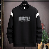 秋冬直播高质量棉挂拍卫衣男圆领套头刺绣宽松长袖灰9779P45，男装卫衣，星座1207