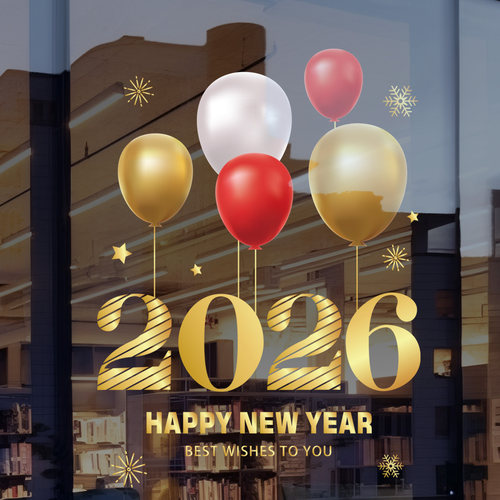 2026年圣诞节玻璃贴纸静电贴