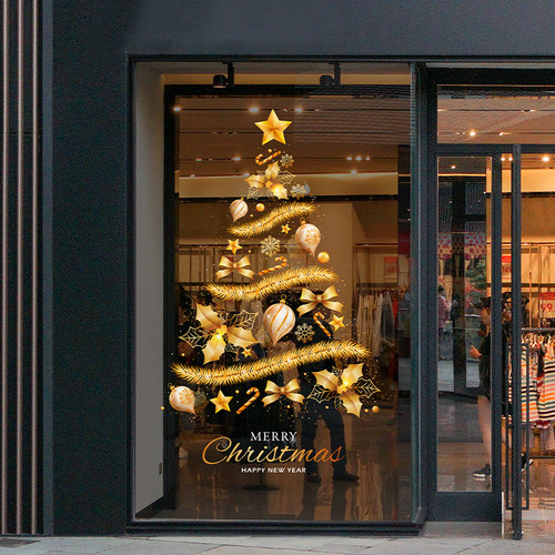 圣诞节装饰静电玻璃贴纸