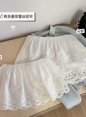 女童蕾丝防走光松紧腰头半身裙
