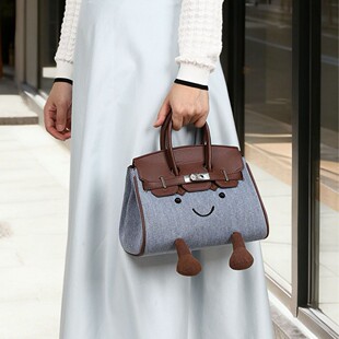 新款牛津布凯莉包可爱卡通豹纹手提包大容量轻奢通勤单肩斜挎包女