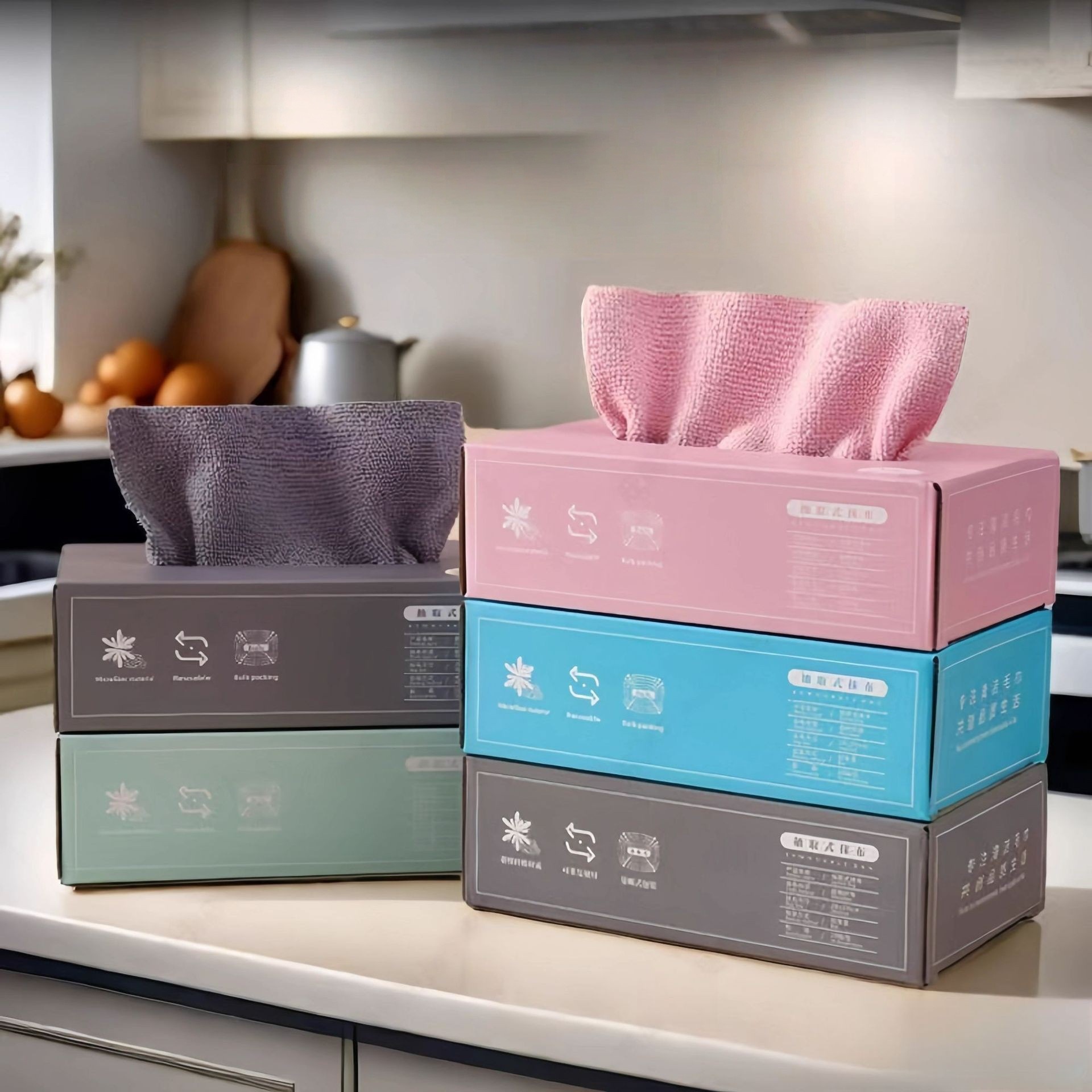 抽取式抹布厨房一次性懒人抹布加厚可水洗洗碗布干湿两用百洁布