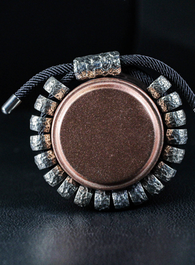 高级轻奢小众男手链手串平安扣手环吉祥欧美朋克重金属男友礼物