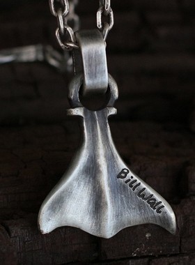 原创鲸鱼吊坠项链挂件海洋信物