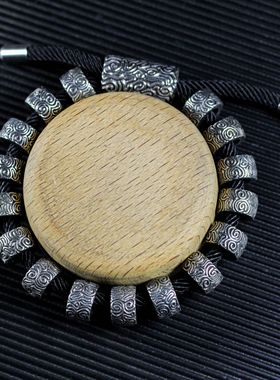 祥云纹天珠手链手串手环转运珠霸气冷淡实心新款佛珠六字真言饰品