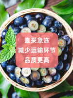 Frozen fresh blueberries, quick-frozen blueberry pulp, quick-frozen blueberries, frozen fresh fruits, baking ingredients, 1kg juicing thumbnail 2